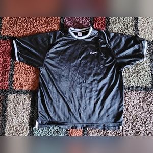 Vintage 90s Nike Mesh  Black w/ White Check Mark Men Size XL